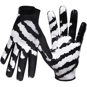 Guantes Personalizados para Receptor de Fútbol Americano, Transpirables, que Absorben la Humedad, con Agarre Completo en los Dedos, Antideslizantes, Ligeros, con Cierre de Gancho y Bucle - Product Image 2