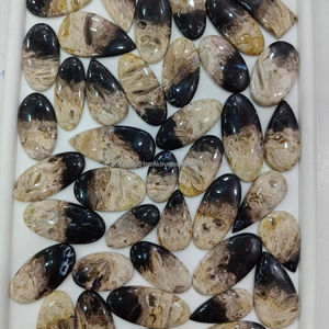 100% qualité naturelle fossilisé racine de palmier en gros fossilisé racine de palmier Cabochon belle pierre précieuse fait à la main faisant des bijoux - Product Image 2