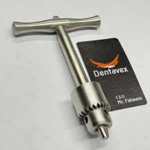 หัวจับแบบมีรูเจาะชนิด T-Handle Jacobs พร้อมกุญแจ สำหรับเครื่องมือสัตวแพทย์ คุณภาพดี จากบริษัท Dentavex - Product Image 3