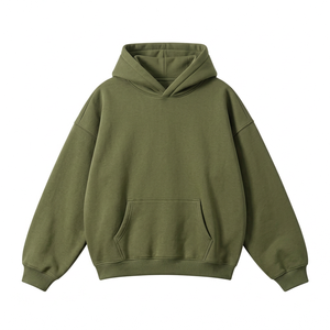 เสื้อสเวตเชิ้ตโอเวอร์ไซส์สั่งทำพิเศษ ผ้าฝ้ายฟลีซ 450 GSM พร้อมป้ายแบรนด์ทอ สำหรับแบรนด์แฟชั่น - Product Image 5