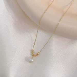 Collier pour femme à double rangée de perles baroques d'eau douce naturelles avec un design scintillant de galaxie - Product Image 2