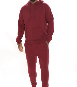 Conjunto Deportivo para Hombre, Color Sólido, con Capucha, Manga Larga, Informal, Transpirable, 100% Algodón, Corte Regular, Otoño, para Adultos - Product Image 2