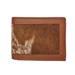 Portefeuille en cuir pleine fleur de vachette marron de haute qualité pour hommes, avec logo personnalisé, style audacieux - Product Image 6