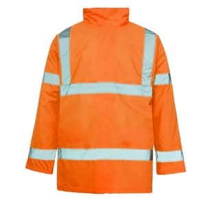 Chaqueta de Trabajo Unisex de Alta Visibilidad, Reflectante, de Algodón, Impermeable, Transpirable, con Certificación CE/EU, para Construcción, Obras Viales y Uso en Exteriores - Product Image 2