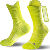 Chaussettes de basket-ball de randonnée athlétique Chaussettes de course à compression Chaussettes de sport respirantes anti-am