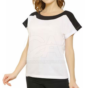 Camisetas de Mujer de Alta Calidad del Mejor Fabricante, Disponibles a un Precio Razonable, Diseño Profesional, Camisetas de Mujer de Color Sólido - Product Image 1