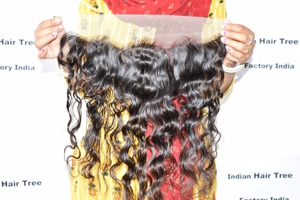 Cabello Humano Frontal HD 13*6 Ondulado, Doble Trama, Fabricación India, Color Natural, Cutícula Alineada, Onda Profunda, para Mujer, Venta al por Mayor - Product Image 2