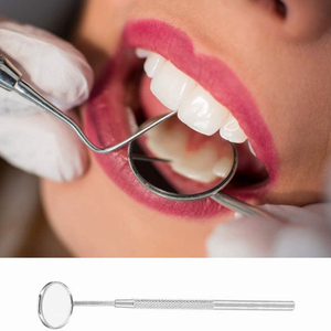Miroir buccal dentaire manuel en acier inoxydable, poignée ergonomique, instrument dentaire chirurgical de haute qualité, certifié CE, cliniques - Product Image 6