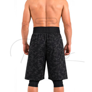 Nouveaux shorts Awrah personnalisés avec logo camouflage, couleur blanche unie, shorts de plage musulmans Awrah, shorts Awrah pour hommes - Product Image 5