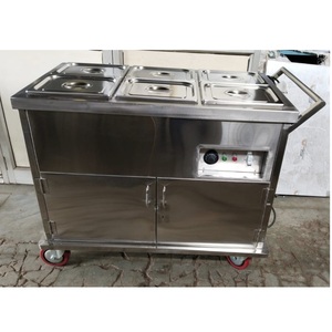 Chariot de service chauffant commercial en acier inoxydable pour aliments chauds, idéal pour restaurants, hôtels et traiteurs - Offre spéciale - Product Image 1
