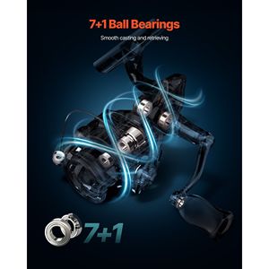 Canna da Pesca in Fibra di Carbonio IM6 con Mulinello, 6.5 Piedi, Due Pezzi, per Pesca al Bass, 7+1 Cuscinetti a Sfera per Prestazioni Ottimali - Product Image 5