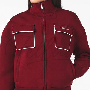 Chaqueta Bomber de Primera Calidad para Mujer, Chaqueta Bomber Personalizada de Invierno, Resistente al Viento, Informal - Product Image 3