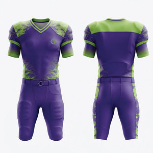 Uniforme de Fútbol Americano Personalizado, Jersey Transpirable de Manga Corta y Pantalones de Alto Rendimiento para Clubes y Academias Deportivas - Product Image 1