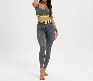 Conjunto Deportivo de Yoga para Mujer, Hecho a Medida, de Nailon y Elastano, Compresión, Ropa Deportiva, Sin Costuras, de Algodón - Product Image 3