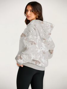 Sweat-shirt à capuche oversize pour femme, en polaire uni, coupe décontractée, couleur unie, manches longues, pour l'automne - Product Image 6