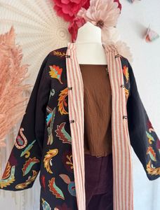 <b>Boho</b> Embroidery Vintage Sexy Night Club <b>Dress</b> Long Sleeve Loose Fit Full Sleeve Black Solid Colorful Paisley Pattern <b>Summer</b> Wear - Product Image 2
