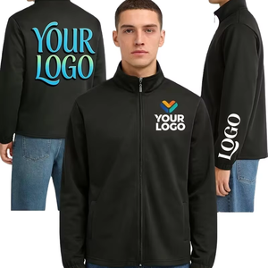 Custom Children Men's Plus Size Quarter-Zip Collar Zip-Up Sweatshirt 100% Cotton Winter Thin Style Customizable Front Back - Product Image 1