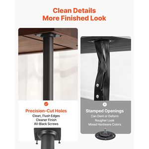 Pieds de meubles en acier réglables de 24 à 40 pouces, capacité maximale de 1200 lb, installation rapide et robuste pour meubles de maison - Product Image 6
