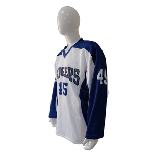 Maillot de Hockey sur Glace Personnalisé 2026 de Haute Qualité pour Club et Équipe, Anti-Bactérien, Broderie 3D, 100% Polyester - Product Image 3