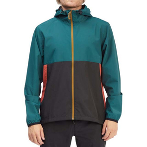 Veste de pluie coupe-vent imperméable respirante à séchage rapide, patchwork, légère, en polyester, avec capuche et fermeture éclair - Product Image 6