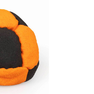 Balón de Hacky Sack de Fieltro Naranja y Negro, Diseño Clásico, Patrón Sólido, Equipo de Fútbol - Product Image 5