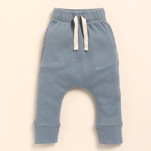 Mallas con cordón de elastano de bambú orgánico de primera calidad Aqua-Pantalones y pantalones cortos para bebés - Product Image 1