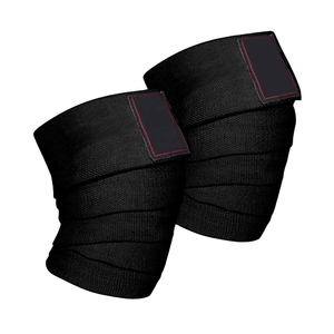 Fitness Knee Wraps Men Women Gym Knee Support Elastic Compression Squat <b>Training</b> OEM Supplier - Product Image 2