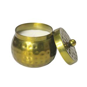 Pot à bougie de luxe en acier inoxydable argenté avec couvercle, conteneur rond en métal pour bougies parfumées, idéal pour la décoration intérieure - Meilleure vente - Product Image 2