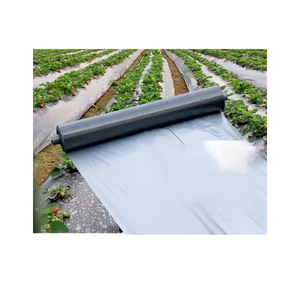 Factory Supply Agricultural Silver Black Reflective <b>Plastic</b> Mulch Film Roll Reflective Film for Agricultural Use - Product Image 2