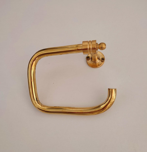 Handcrafted Unlacquered Brass <b>Toilet</b> Paper <b>Holder</b> Antique Brass Bathroom Accessory <b>Wall</b> <b>Mounted</b> Brass <b>Toilet</b> <b>Roll</b> <b>Holder</b> - Product Image 5