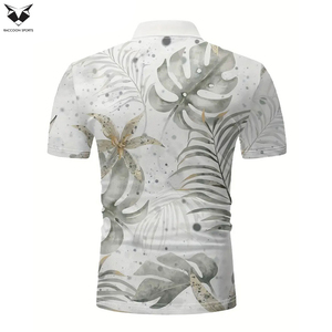 เสื้อโปโลพิมพ์ลายสตรีทแวร์แขนสั้นผู้ชาย พิมพ์ลายแบบซับลิเมชั่น สีสันหลากหลาย คุณภาพดีที่สุด - Product Image 2