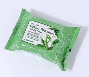 Toallitas Desmaquillantes de Té Verde FOODAHOLIC, Toallitas Hidratantes para Remover Maquillaje, Paños de Limpieza Facial Calmantes, Venta al por Mayor de Productos de Belleza Coreanos - Product Image 2