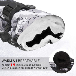 Guantes Térmicos Profesionales para Esquí, Manoplas Impermeables para Snowboard, Equipo Transpirable de Invierno con Ajuste Seguro para Aventuras en la Montaña - Product Image 3