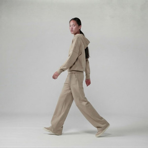 Women's Hooded <b>Tracksuit</b> Baggy Sweatpants Ladies Long Length Winter Sweat Wide leg Full Sleeve Oversize Sweat Track Suit - Product Image 4