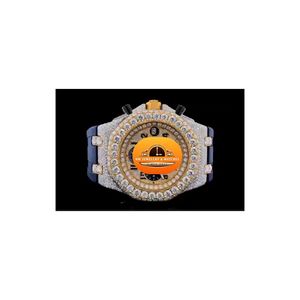 นาฬิกาข้อมือผู้ชาย NM JEWELLRY WATCHES รุ่นโบราณ ประดับเพชร ควอตซ์ 45 มม. อนาล็อก โครโนกราฟ หรูหรา รุ่นลิมิเต็ดอิดิชั่น กระจก 20 มม. พร้อมกล่อง - Product Image 1