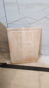 Grande planche à découper en bloc de boucher en bois de caoutchouc poli avec pieds antidérapants et poignées à rainure de jus Planche à découper en bois Wal - Product Image 2