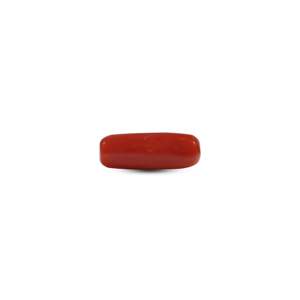 Natural Red Coral Oval Cabochon 5.6 Carat Loose Gemstone for Fine Jewelry - Product Image 2