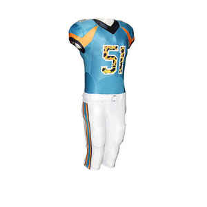 Nouvelle arrivée : uniforme de football américain, couleur unie, manches courtes, option économique en gros, nouvelle arrivée football américain - Product Image 2