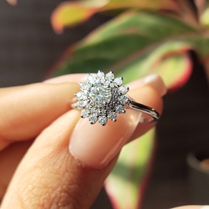 Anillo de Bodas de Oro Sólido de 14K de Lujo para Mujer, Corte Personalizado, Diamante Moissanita VVS, Estilo Clásico, Anillos Finos IGI para Fiestas - Product Image 2