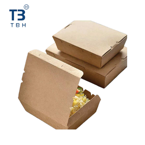 Boîte à lunch rectangulaire en papier kraft de bonne qualité, 900 ml, pour plats à emporter, idéale pour cafés, stands de restauration et événements - Vendeur Malaisie - Product Image 5