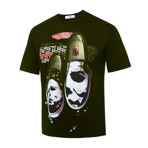 Camiseta Verde de Manga Corta para Hombre, Estampado Digital, Estilo Urbano, Cuello Redondo, Corte Regular, Algodón Jersey, Logotipo Frontal con Diseño de Estrella Daizen - Product Image 4