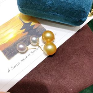 Nouvelles perles Edison rondes de 14-15 mm, peau de bébé, pour perles de buffle, lumière intense, lisses, boucles d'oreilles à clous avec des défauts extrêmes - Product Image 4