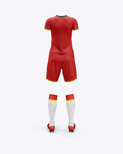 Custom Women Short Sleeve Soccer Uniforms Set Ladies Football Full Kit Player Version Jersey and Shorts - Product Image 3