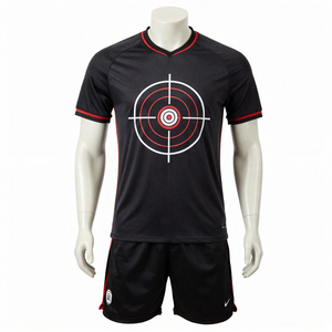 Tenue de football sublimée Hyper-Focus Crosshair, maillot et short de club pour jeunes/adultes, respirant, personnalisable, uni - Product Image 1