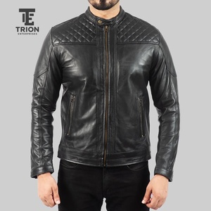 Chaqueta de Cuero de Diseño Personalizado para Hombre, Estilo Moderno, Chaqueta de Cuero Profesional Impermeable de Alta Calidad para Hombre, Venta al por Mayor - Product Image 4