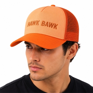 Gorra trucker unisex de malla con panel frontal bordado, ajustable, de seis paneles, informal, para primavera/verano. - Product Image 3