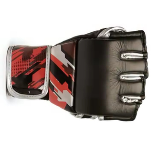 Professional Genuine Leather MMA <b>Gloves</b> Custom Lace-Up High Quality <b>Moisture</b> Wicking Half Finger Men's Boxing <b>Gloves</b> - Product Image 6