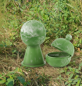 Purple Resin Arabic Mabkhar Bakhoor <b>Burner</b> with Oud Box for Home & Masjid - Product Image 1