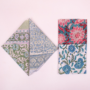Multifunctional Square Fashion Handkerchief <b>Bandana</b> Wrist Wrap Hair Accessory 100% Cotton Floral Pocket Headwear - Product Image 2