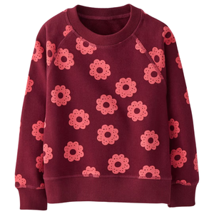 Sudadera para Niños, Poliéster/Algodón, Tejido de Rizo Francés, Cuello Redondo, Estampado Completo Informal, Corte Cuadrado, Mangas Normales, Transpirable - Product Image 3